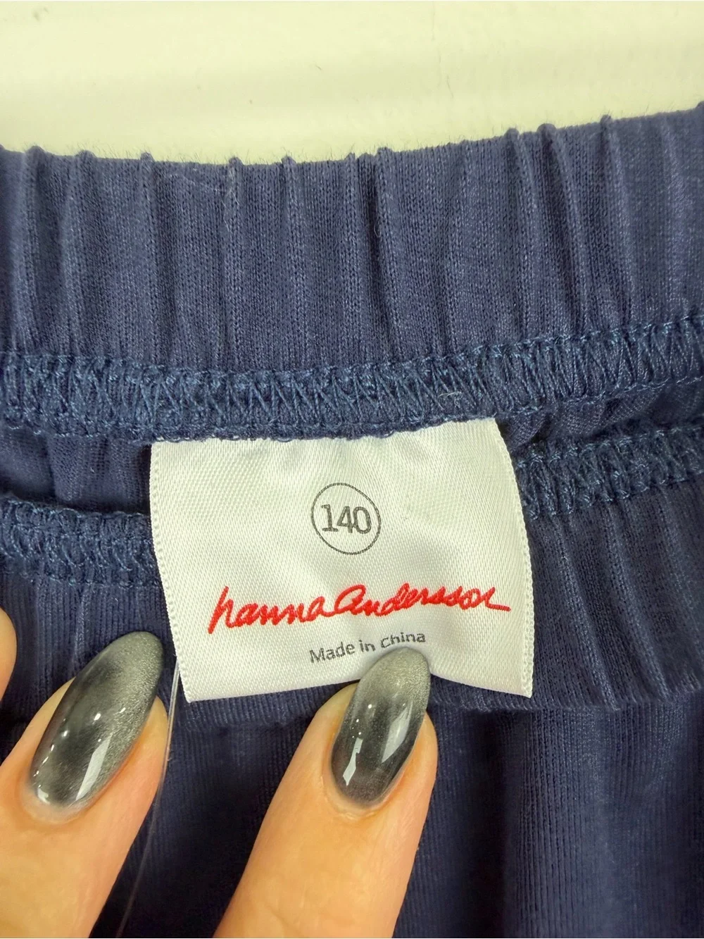 Hanna Andersson Navy Tiered Ruffle Midi Skirt 100% Cotton Size 140 NWT